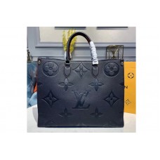 Louis Vuitton M44570 LV Onthego tote bags Navy Blue Taurillon leather