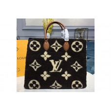 Louis Vuitton M55421 LV Onthego tote bag Coffee Monogram Canvas and Velvet