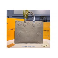 Louis Vuitton M44570 LV Onthego tote bags Gray Taurillon leather