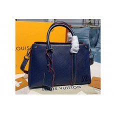 Louis Vuitton M55613 LV Soufflot BB Bags in Blue Epi Leather