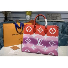 Louis Vuitton M45121 LV Escale Onthego GM tote bag in Red Monogram canvas