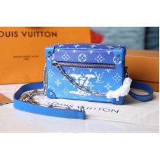 Louis Vuitton M45433 LV Mini Soft Trunk in Blue Monogram Canvas
