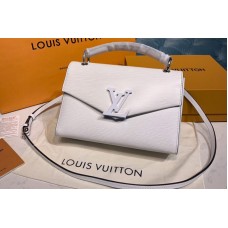 Louis Vuitton M55978 LV Pochette Grenelle handbag White Epi Leather