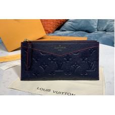 Louis Vuitton M68713 LV Pochette Melanie BB Bag in Navy Blue/Red Monogram Empreinte leather