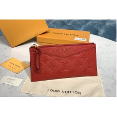 Louis Vuitton M68713 LV Pochette Melanie BB Bag in Red Monogram Empreinte leather