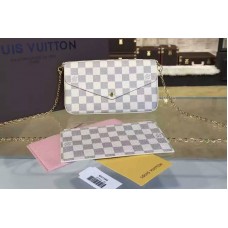 Louis Vuitton N63106 Pochette Felicie Damier Azur Bags