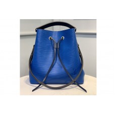 Louis Vuitton M55935 LV NeoNoe MM bucket bag In Blue Epi Leather