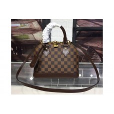Louis Vuitton N41221 LV Alma BB handbag in Damier Ebene Canvas