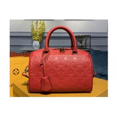 Louis Vuitton M42401 Speedy Bandouliere 25 handbag in Red Monogram Empreinte leather