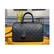 Louis Vuitton M42406 Speedy Bandouliere 30 handbag in Navy Blue Monogram Empreinte leather