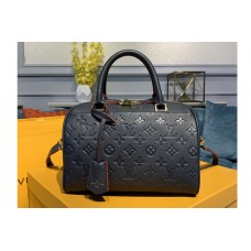 Louis Vuitton M43501 Speedy Bandouliere 25 handbag in Navy Blue/Red Monogram Empreinte leather