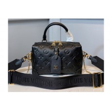 Louis Vuitton M56319 LV HandBag in Black Monogram Empreinte Leather