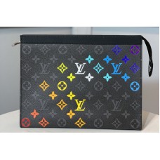 Louis Vuitton M61692 LV Pochette Voyage MM Bags in Monogram Eclipse Canvas