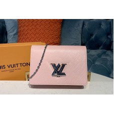 Louis Vuitton M68559 LV Twist Belt Chain wallet in Pink Epi leather