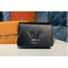 Louis Vuitton M68560 LV Twist Belt Chain wallet in Black Epi leather