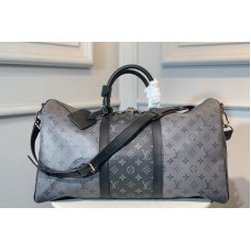 Louis Vuitton M45392 LV Keepall Bandoulière 50 Bag in Monogram Eclipse canvas