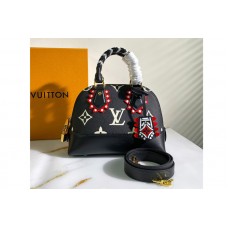 Louis Vuitton M44829 LV Neo Alma BB handbag in Black/Cream Monogram Empreinte Leather