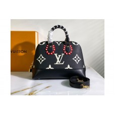 Louis Vuitton M44832 LV Neo Alma PM handbag in Black/Cream Monogram Empreinte Leather