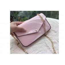 Louis Vuitton M61293  Monogram Vernis Pochette Felicie GM Bags Pink