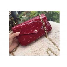 Louis Vuitton M61293 Monogram Vernis Pochette Felicie GM Bags Red