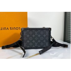 Louis Vuitton M20251 LV Clutch Box men bag in Monogram Eclipse canvas