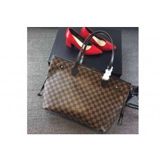 Louis Vuitton N41358 Neverfull MM Damier Ebene Canvas Bags