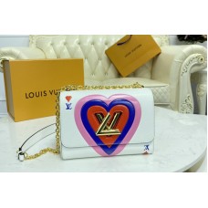 Louis Vuitton M57460 LV Game On Twist PM chain handbag in White Transformed epi leather