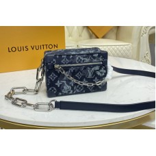 Louis Vuitton M80033 LV Mini Soft Trunk Bag in Monogram Tapestry coated canvas