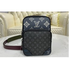 Louis Vuitton M45439 LV Amazone Sling Bag in Monogram Eclipse coated canvas and cowhide leather