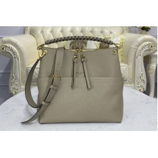 Louis Vuitton M45523 LV Maida Hobo Bag in Tourterelle Gray Monogram Empreinte Leather