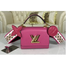 Louis Vuitton M57063 LV Twist Mini handbag Agathe Rose Pink Epi leather