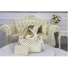 Louis Vuitton N41362 LV Neverfull PM tote Bag in Damier Azur coated canvas