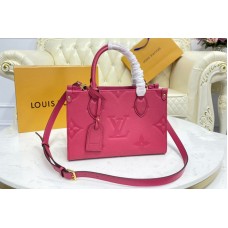 Louis Vuitton M45660 LV OnTheGo PM tote Bag in Freesia Pink Monogram Empreinte leather