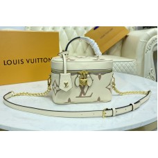 Louis Vuitton M45599 LV Vanity PM handbag in Bicolor Monogram Empreinte Leather