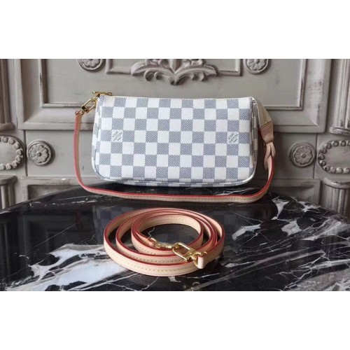 Pochette Accessoires Damier Azur Canvas in Beige - Handbags N41207, LOUIS  VUITTON ®