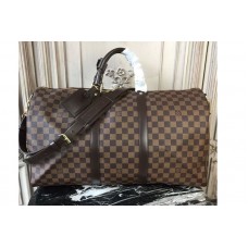 Louis Vuitton N41427 Keepall Bandouliere 50 Damier Ebene Canvas Travel Bags