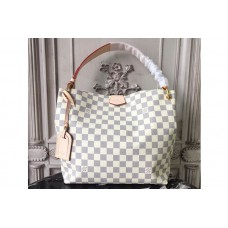 Louis Vuitton N42249 Graceful PM Damier Azur Canvas Bags Pink