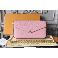 Louis Vuitton M64065 Monogram Empreinte Pochette Felicie Bags Pink