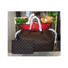 Louis Vuitton N41357 Neverfull GM Damier Ebene Canvas Bags