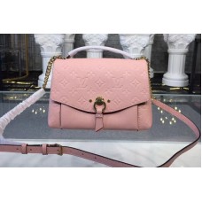 Louis Vuitton M43674 LV Blanche BB Bags Monogram Empreinte Leather Pink