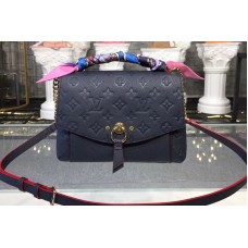 Louis Vuitton M43781 LV Blanche BB Bags Monogram Empreinte Leather Blue