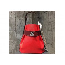 Louis Vuitton M55188 Epi Leather Bucket Bag Red