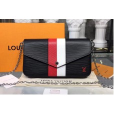 Louis Vuitton M62982 LV Pochette Felicie Epi Leather Bags Black