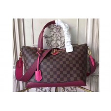 Louis Vuitton N41015 LV Damier Ebene Canvas Hyde Park Fuchsia