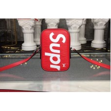 Louis Vuitton M53434 LV Supreme x Danube PPM Bags Epi Leather Red