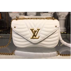 Louis Vuitton M51945 LV New Wave Chain Bags MM White