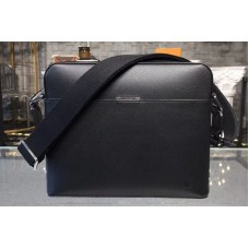 Louis Vuitton M33427 LV Anton Messenger PM Bags Taiga Leather Black