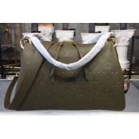 Louis Vuitton M43669 LV Monogram Empreinte Ponthieu PM Bags Green