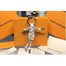 Louis Vuitton M62883 LV MR Louis Bag Charm And Key Holder Damier Azur Canvas