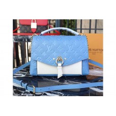 Louis Vuitton M44308 LV Monogram Empreinte Blanche BB Bags Bleu Jean